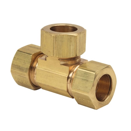 Thrifco Plumbing No. 64-C 1/2 Inch Lead-Free Brass Compression Tee 4401068